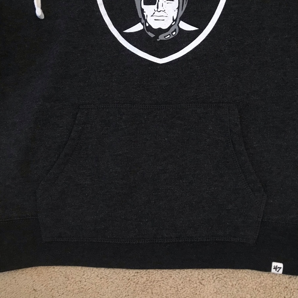Las Vegas Raiders NFL Hoodie Sweatshirt Sweater Mens Small Football Fan Gear - Picture 6 of 8